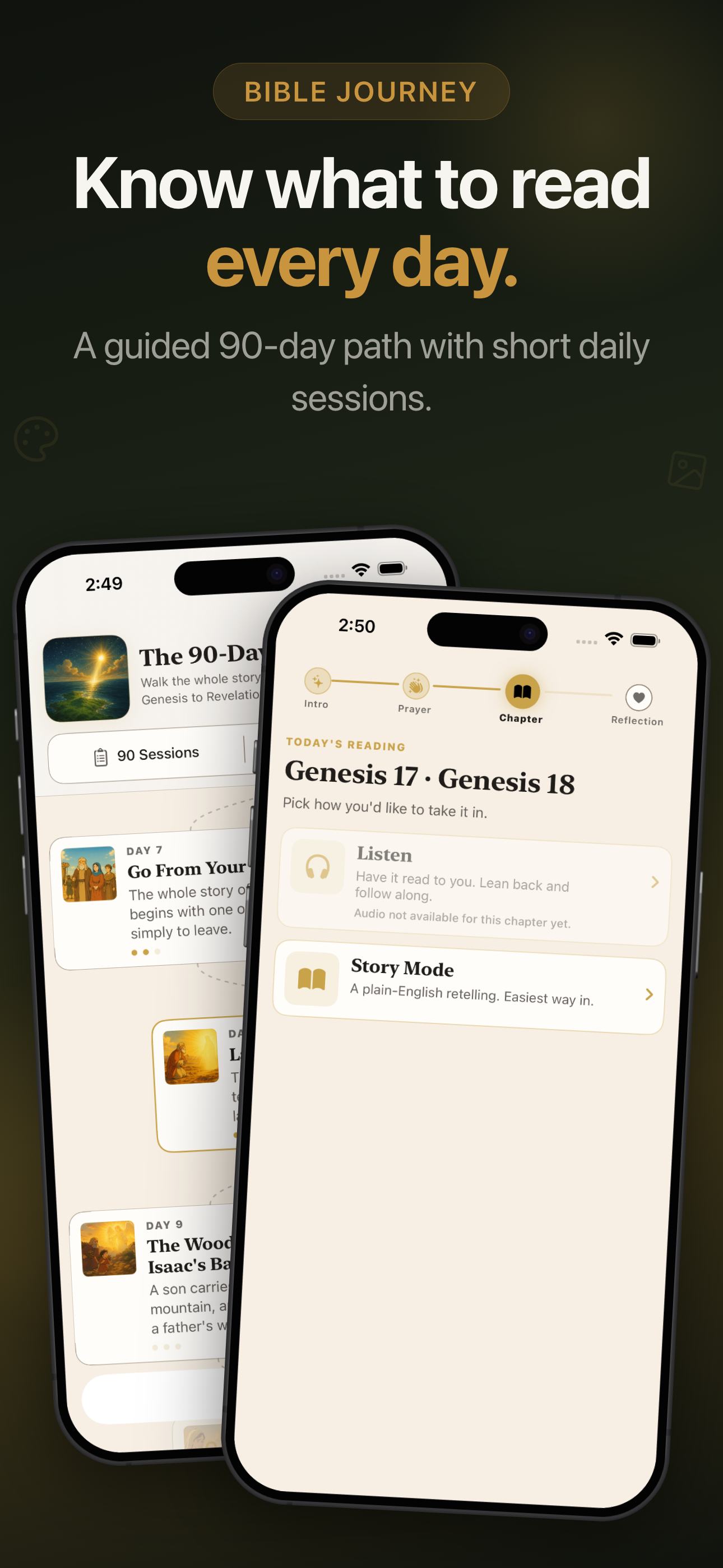 Bible journey, daily readings