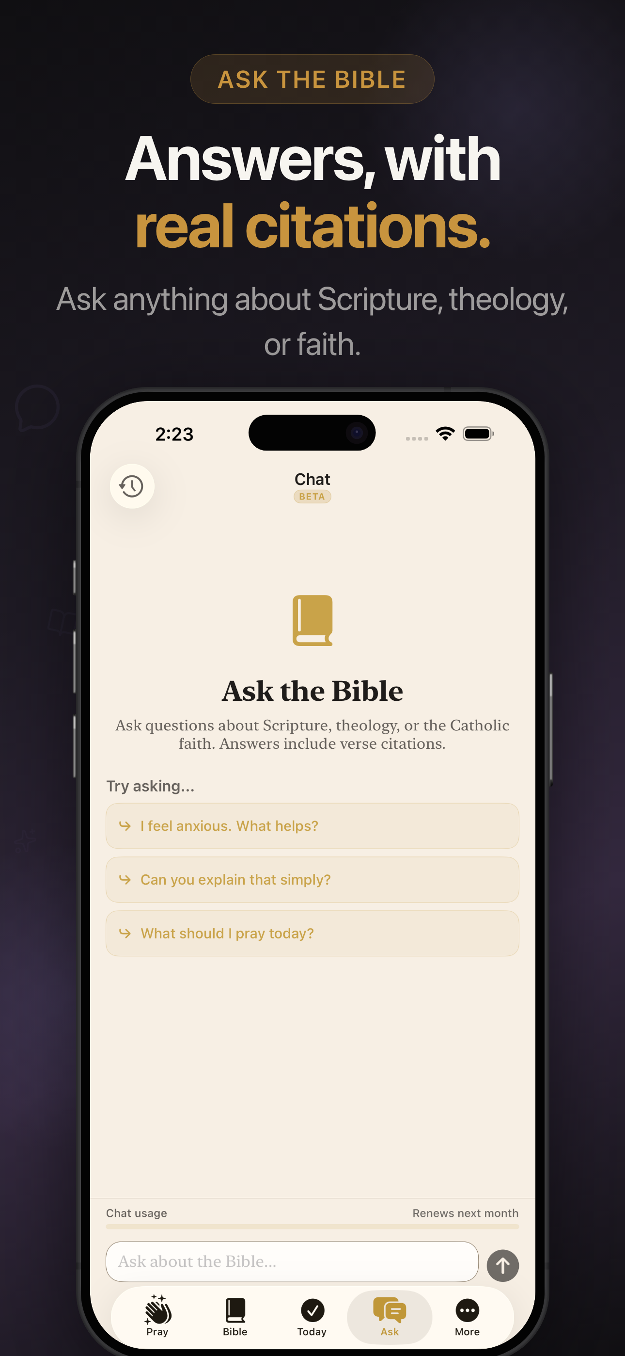 Ask Scripture anything